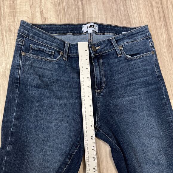 PAIGE Verdugo Ankle Distressed Blue Jeans Size W31 - Picture 5 of 11